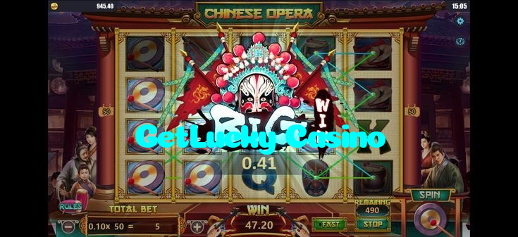 GetLucky Casino casino presented on mobile device in Pakistan with slots and live games