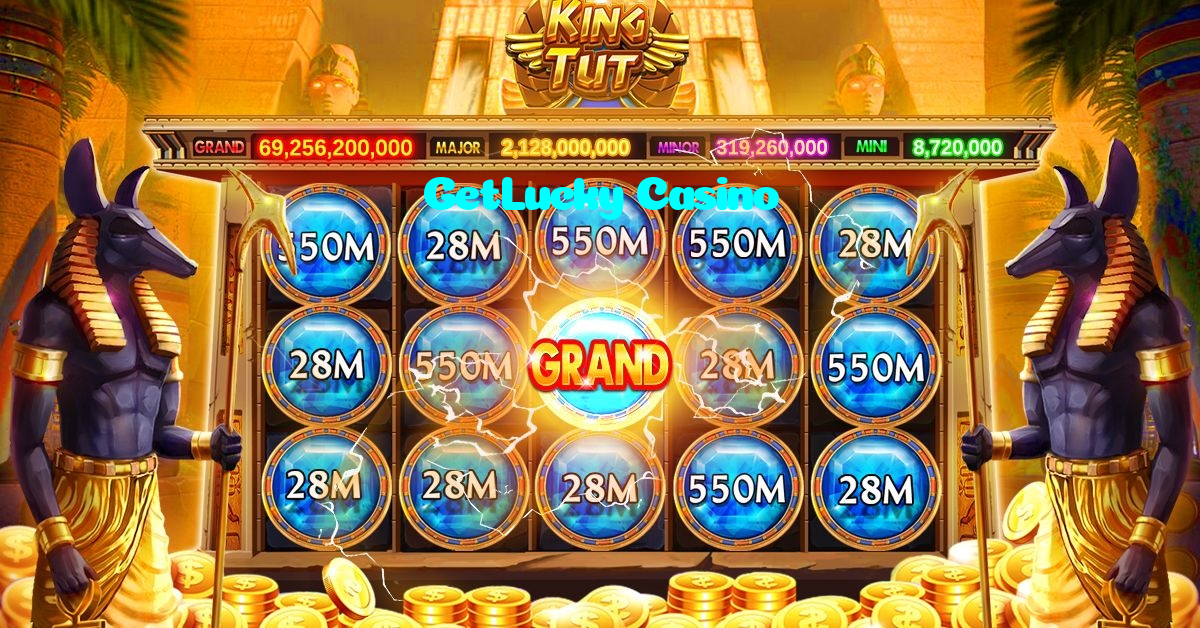GetLucky Casino casino presented on mobile device in Pakistan with slots and live games